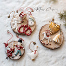 Enfeite de Natal em Metal Pintado à Mão – Peça Artesanal