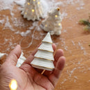 Mini Árvore de Natal em Cerâmica – Estilo Nórdico Minimalista