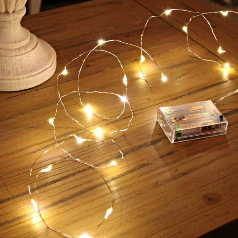 Luz de Fada LED em Cobre – Iluminação Flexível (até 300 LEDs)