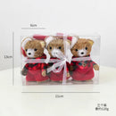 Kit 3 Ursos de Natal em Palha – Estilo Artesanal Europeu