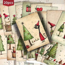 Kit 20 Cartões de Natal Ilustrados – Mensagens com Charme