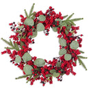 Guirlanda de Natal com Frutas Vermelhas – Boas-Vindas Elegantes