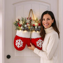 Guirlanda de Natal com Iluminação – Formato Luva ou Bota