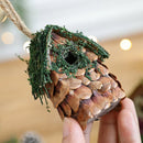 Casinha Decorativa de Natal em Madeira – Estilo Natural Europeu