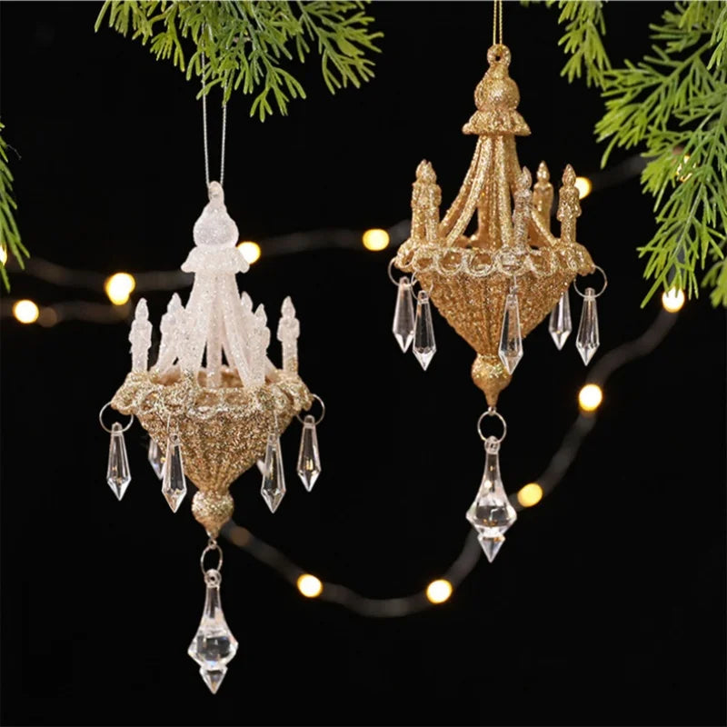 Pingente Lustre de Natal Cristal – Elegância Europeia
