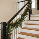 Guirlanda de Natal 2,7m com Pinho, Pinhas e Berries