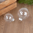 Kit 6 Bolas de Natal Transparentes Preenchíveis – Personalizáveis