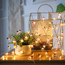 Cordão de Luz Decorativo com Figuras Natalinas – 2m (LED a Pilha)