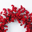 Guirlanda de Natal com Frutas Vermelhas – Boas-Vindas Elegantes