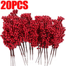 Galhos Decorativos com Berries – Estilo Natural Natalino