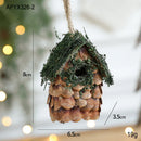 Casinha Decorativa de Natal em Madeira – Estilo Natural Europeu