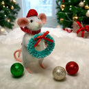 Ratinho de Natal em Feltro – Peça Artesanal Decorativa