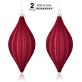 Kit 2 Enfeites de Natal Aveludados – Toque Sofisticado