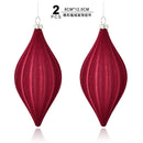 Kit 2 Enfeites de Natal Aveludados – Toque Sofisticado