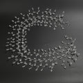 Fio Decorativo com Cristais – Efeito Cascata 80cm