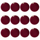 Kit 12 Bolas de Natal Aveludadas – Textura e Elegância