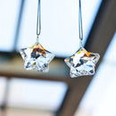 Kit 2 Pingentes de Cristal em Formato Estrela – Efeito Luz