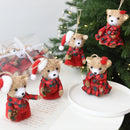 Kit 3 Ursos de Natal em Palha – Estilo Artesanal Europeu