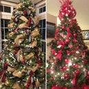 Fita Xadrez de Natal com Detalhe em Flocos – Estilo Clássico com Textura