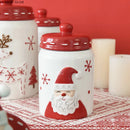 Pote de Natal em Cerâmica (Cookie Jar Hermético)
