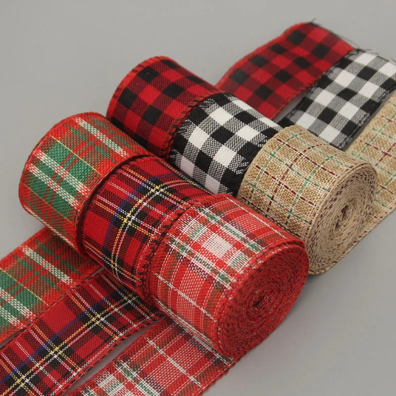 Fita Decorativa Xadrez de Natal – Estilo Clássico Atemporal