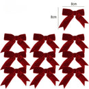 Laços de Natal em Veludo Vermelho – Detalhes Clássicos e Sofisticados