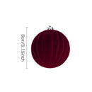 12pcs 8cm Wine Red Christmas Ball Ornaments Christmas Tree Pendant 2025 Xmas Party Decoration 2026 New Year Home Decor