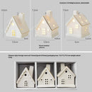 Kit Vilarejo de Natal em Cerâmica com Luz – 3 Casas Decorativas