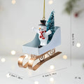 Enfeite Vintage em Metal – Papai Noel,  Boneco de Neve & Rena