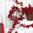 Galho Decorativo com Berries – Estilo Natural Natalino