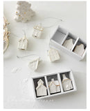 Kit Vilarejo de Natal em Cerâmica com Luz – 3 Casas Decorativas