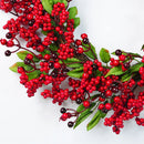 Guirlanda de Natal com Frutas Vermelhas – Boas-Vindas Elegantes