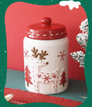 Pote de Natal em Cerâmica (Cookie Jar Hermético)