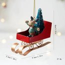 Enfeite Vintage em Metal – Papai Noel,  Boneco de Neve & Rena