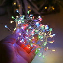 Cordão de Luz Fireworks LED – Efeito Estrela Explosiva com Controle (3–12m)