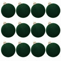 Kit 12 Bolas de Natal Aveludadas – Textura e Elegância