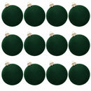 Kit 12 Bolas de Natal Aveludadas – Textura e Elegância