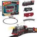 Trem de Natal Decorativo com Trilhos – Modelo Clássico em Movimento