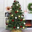 Kit 12 Bolas de Natal Aveludadas – Toque Sofisticado