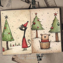 Kit 20 Cartões de Natal Ilustrados – Mensagens com Charme