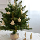 Kit 3 Enfeites de Natal em Madeira – Estilo Natural Elegante