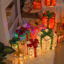 Kit 3 Caixas de Presente Iluminadas – Decoração Cenográfica de Natal