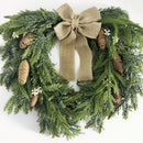 Guirlanda Decorativa de Natal – Versátil para Porta e Ambientes