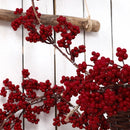 Galho Decorativo com Berries – Estilo Natural Natalino