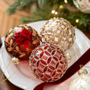 Bolas de Natal em Vidro – Cores Clássicas (8cm)