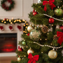 Bola de Natal Verde com Brilho Sutil – Vidro Decorativo