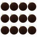 Kit 12 Bolas de Natal Aveludadas – Textura e Elegância