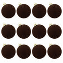 Kit 12 Bolas de Natal Aveludadas – Textura e Elegância