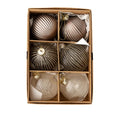 Kit 6 Bolas de Natal em Vidro Pintado – Curadoria Elegante