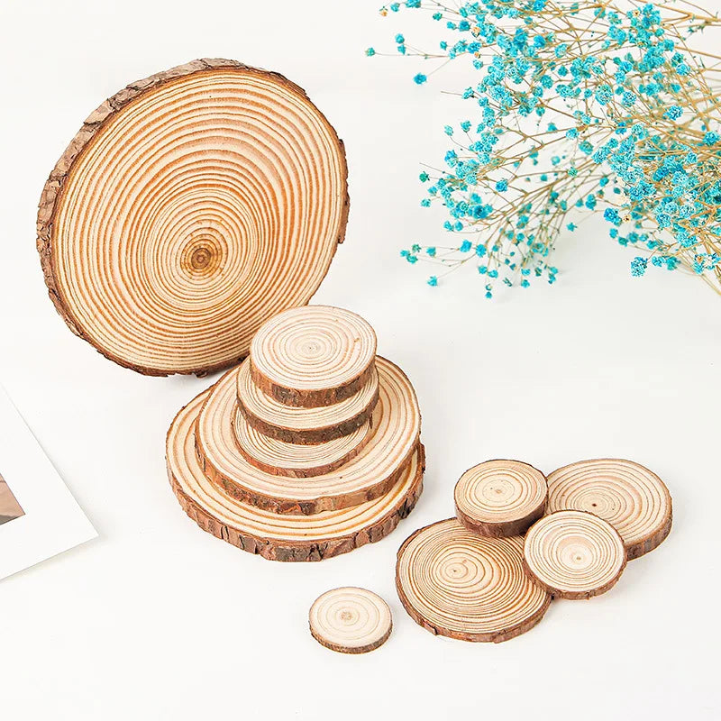Discos de Madeira Natural – Base para Decoração Artesanal